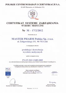 Certyfikat Systemu Zarządzania