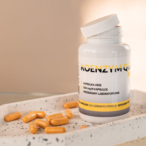 Naturalny Koenzym Q10 Aż 200mg 100 Vegekapsułek Megaporcja Najmocniejszy