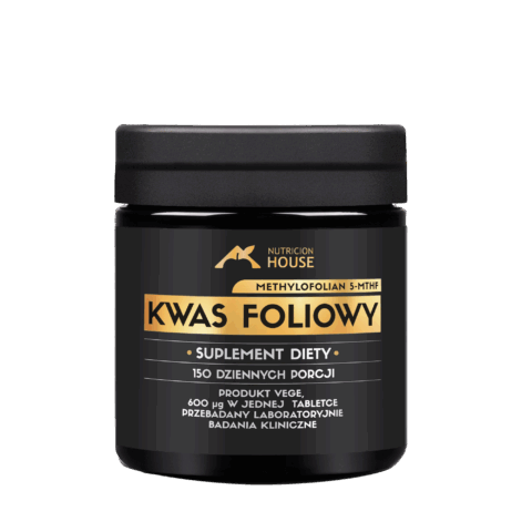 Kwas Foliowy MethyloFolian 5-MTHF aż 600mcg 150 tabletek Najlepsza Forma!
