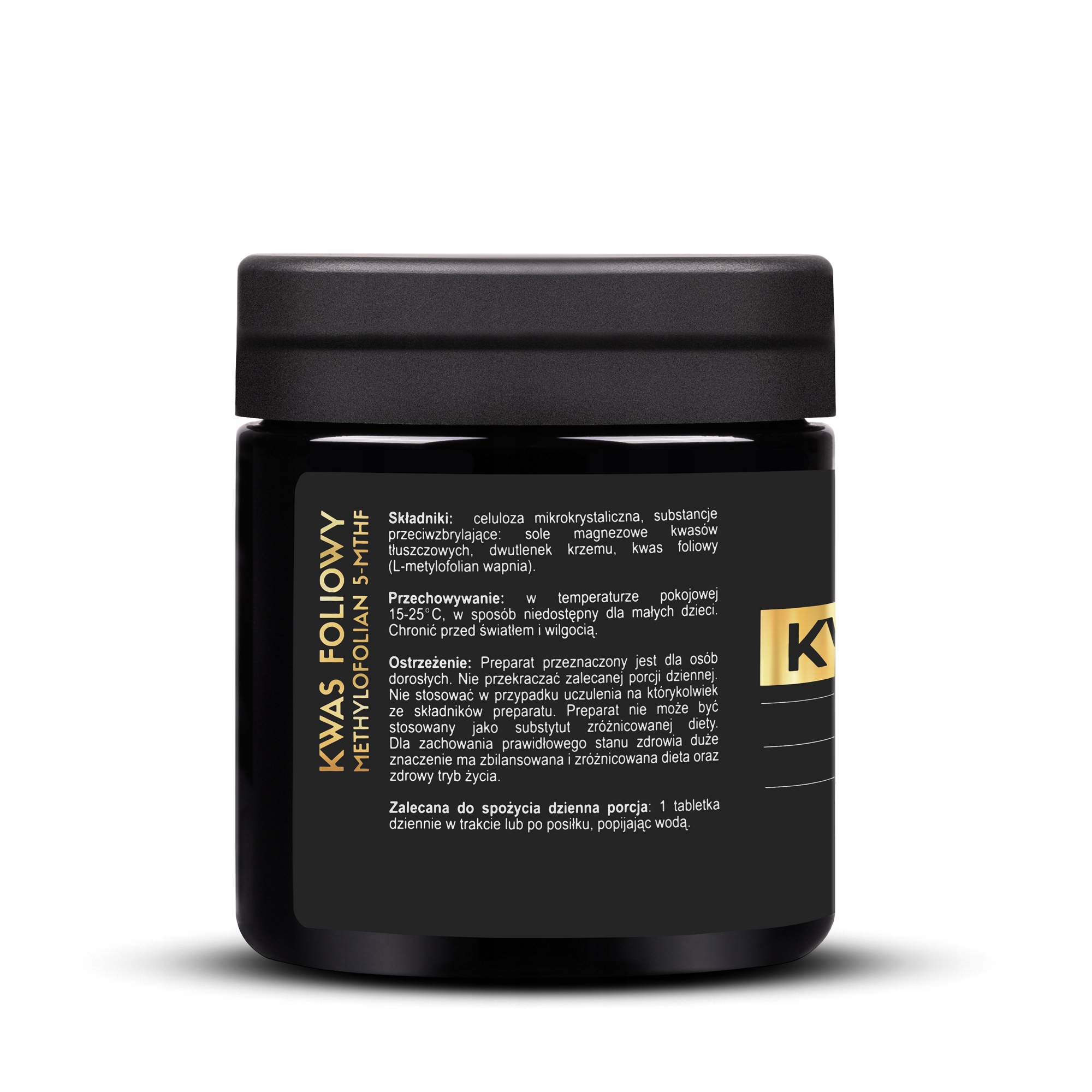 Kwas Foliowy MethyloFolian 5-MTHF aż 600mcg 150 tabletek Najlepsza Forma! - obrazek 2
