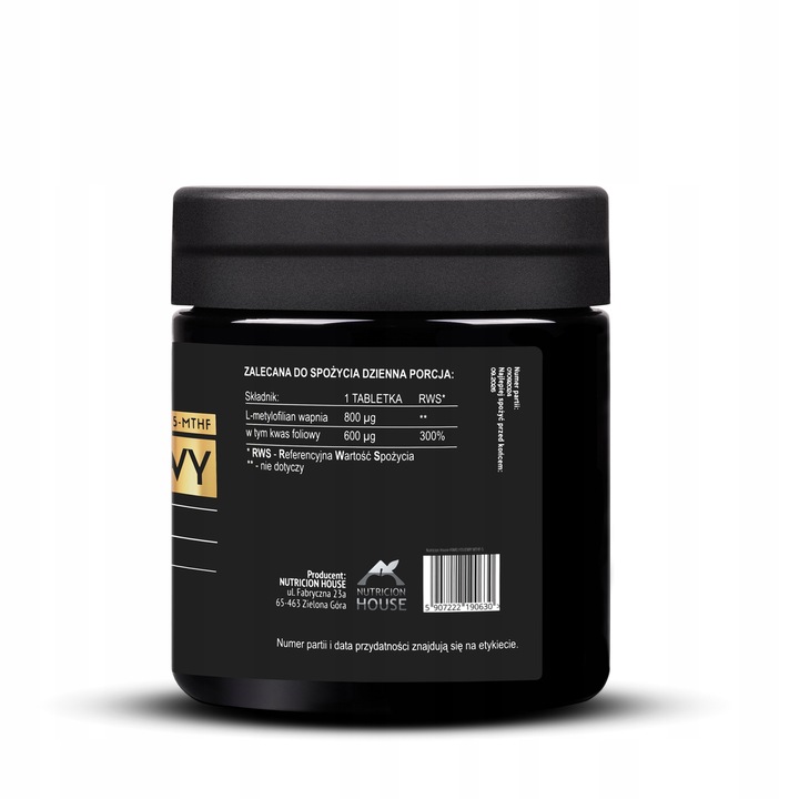 Kwas Foliowy MethyloFolian 5-MTHF aż 600mcg 150 tabletek Najlepsza Forma! - obrazek 3