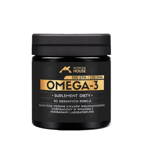 Omega 3 90 kaps! - Olej Rybi 1000 mg 500 EPA + 250 DHA + Wit. E Megaporcja!