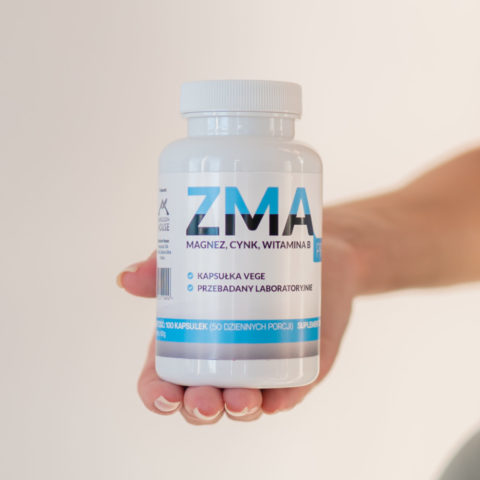 ZMA MAGNEZ + CYNK + Witamina B6 100 vegekapsułek najlepsza wchłanialność