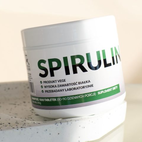SPIRULINA tabletki 250g 1000 tab. ODPORNOŚĆ ANEMIA STRES ZMĘCZENIE NERWY