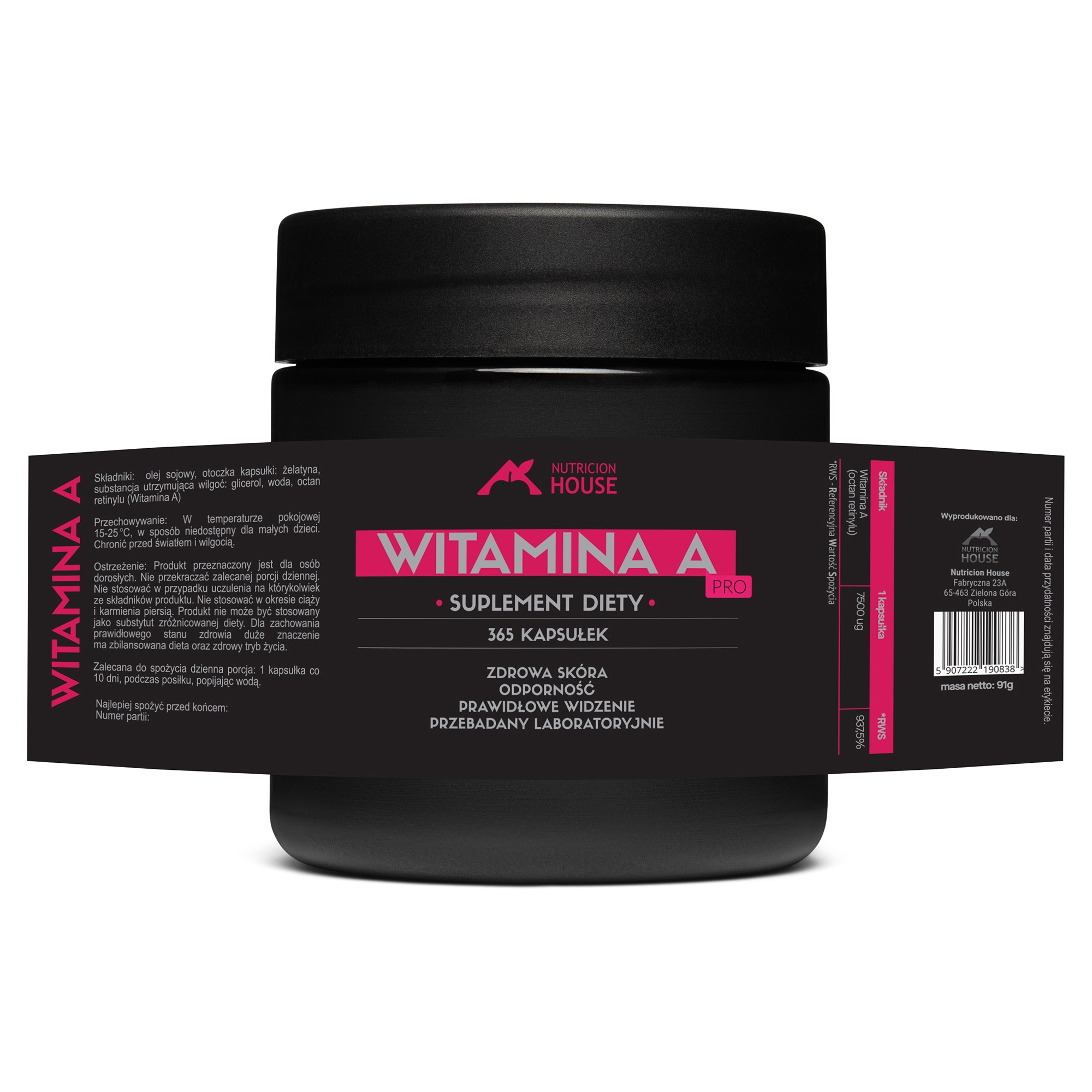 WITAMINA A - 25 000 IU w Oleju Sojowy - Mega porcja - obrazek 3